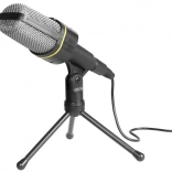 mikrofon tracer screamer na stojalu z nadzorom glasnosti