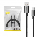 Polnilni in podatkovni kabel USB‑C Baseus z zaslonom 100 W, 2 m, črn