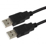Črni USB kabel AM-AM 1,8m