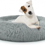 Univerzalno plišasto ležišče za pse in mačke, 60 cm - svetlo siva