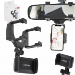 Držalo za telefon za avto na vzvratno ogledalo z rotacijo