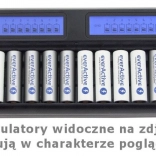 Procesorski polnilec za 16 baterij AA/AAA