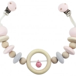 Hess viseča igrača za voziček z roza zvončkom