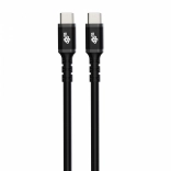 Silikonski USB‑C na USB‑C kabel 3 m, 60 W, črn