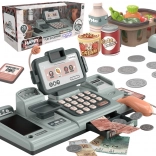 Otroška blagajna s tehtnico, skenerjem in košaro za igro na trgovino
