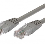 Kabel patchcord kategorija 6 RJ45 UTP 1 m siv - pakiranje 10 kosov