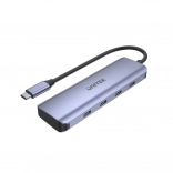 USB-C Razdelilnik 4v1 Unitek Space Grey