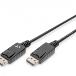 Priključni kabel DisplayPort DP–DP 5 m, črn
