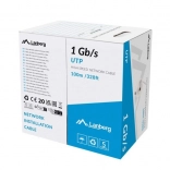 Omrežni kabel LAN 100 m siv