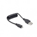 USB AM-Micro spiralni kabel 20-60 cm