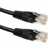 Patch kabel RJ45 UTP Cat 5e 5 m črn