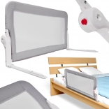 Zaščitna ograja za posteljo 120 cm siva