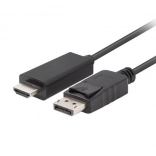 kabel displayport na hdmi 5 m črn