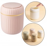 Mini koš za odpadke z dvižnim pokrovom, roza