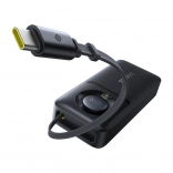 Powerbanka Baseus Free2Pull 10000 mAh 30 W s kablom (črna)