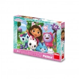 Sestavljanka Gabby's Dollhouse na vrtu 24 koščkov