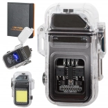 Plazemski vžigalnik z LED svetilko, USB za polnjenje, vodoodporen