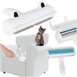 Odstranjevalec živalskih dlak z oblačil in oblazinjenja, bel/moder, večkrat uporaben valj