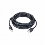 Podaljševalni kabel USB 2.0 AM–AF 1,8 m s feritnim filtrom, črn