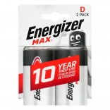 Alkalne baterije D (LR20) ENERGIZER MAX, blister 2 kos