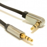 Stereo kabel 3,5 mm jack 1,8 m s pravokotnim konektorjem