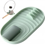 Zelena kuhinjska podloga za pripomočke in pokrove