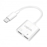 LogiLink USB‑C adapter s 60 W PD polnjenjem in avdio priključkom
