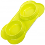 Dvojna posoda za pse in mačke 400 ml x 2