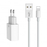 Dvojni USB polnilec z lightning kablom 1 m MCDODO (EU) – bel