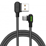 Kotna USB-C kabel Mcdodo z LED indikatorjem, 3 m